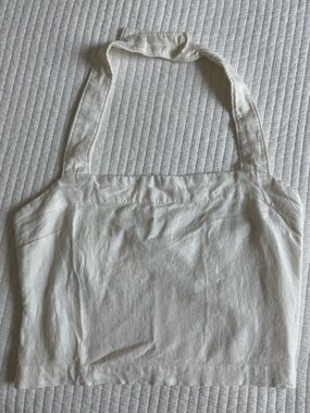 Abercrombie & Fitch White Halter Top